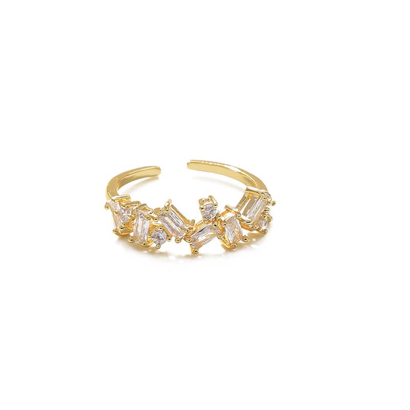 CZ Cluster Ring - Gold
