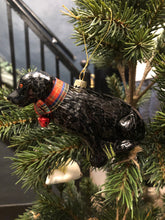 Load image into Gallery viewer, Festive Black Lab Bauble

