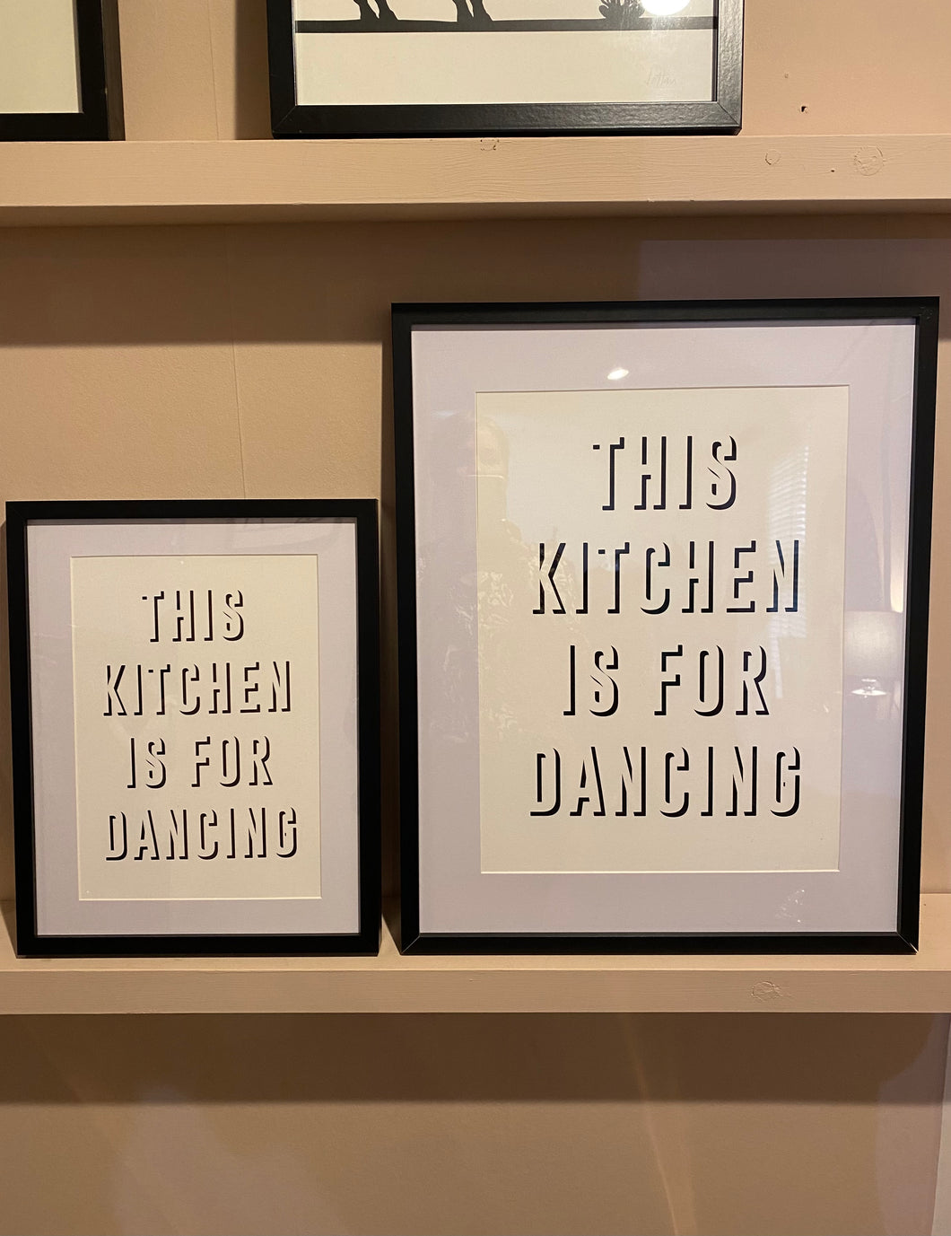 This Kitchen is for Dancing Framed Print