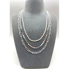 Load image into Gallery viewer, Three Chain Short Layered Necklace
