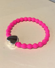 Load image into Gallery viewer, Pink Bracelet with Silver/Gold heart 
