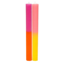 Load image into Gallery viewer, Two Tone Ribbed Candles - 2 colour-ways
