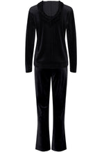 Load image into Gallery viewer, B Young Black Velour Hoodie
