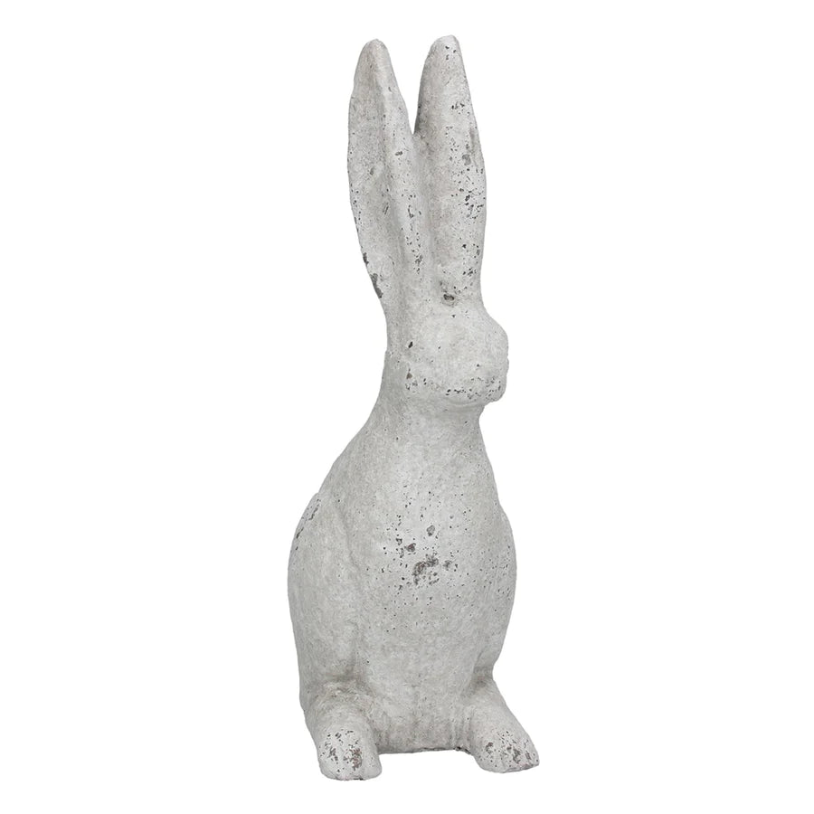 White Wash Stone Effect Hare - Available in  2 Sizes