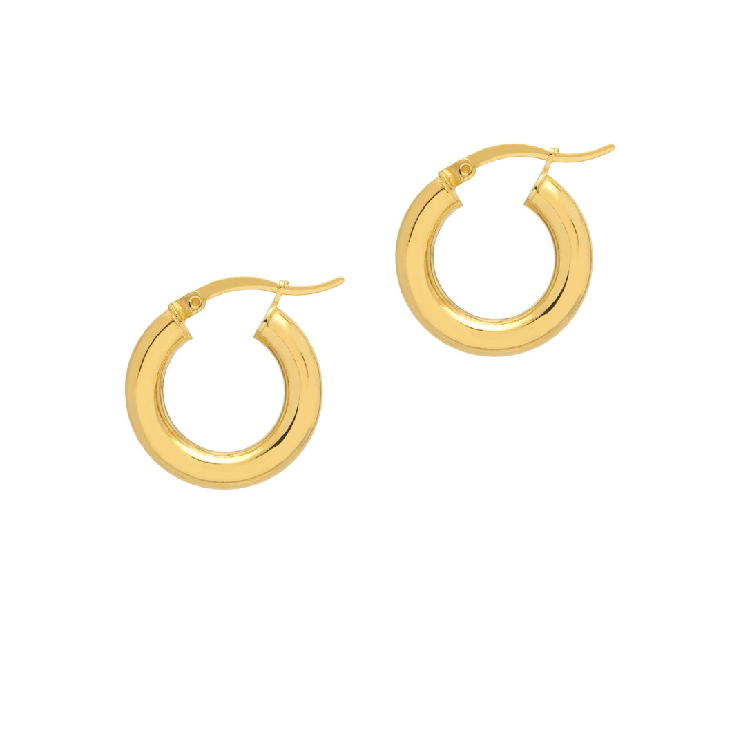 The Hoop Station La Curvaceous Gold Mini 18mm