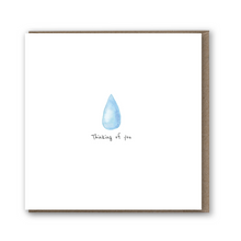 Load image into Gallery viewer, Lil Wabbit Tear Drop Thinking of You Card
