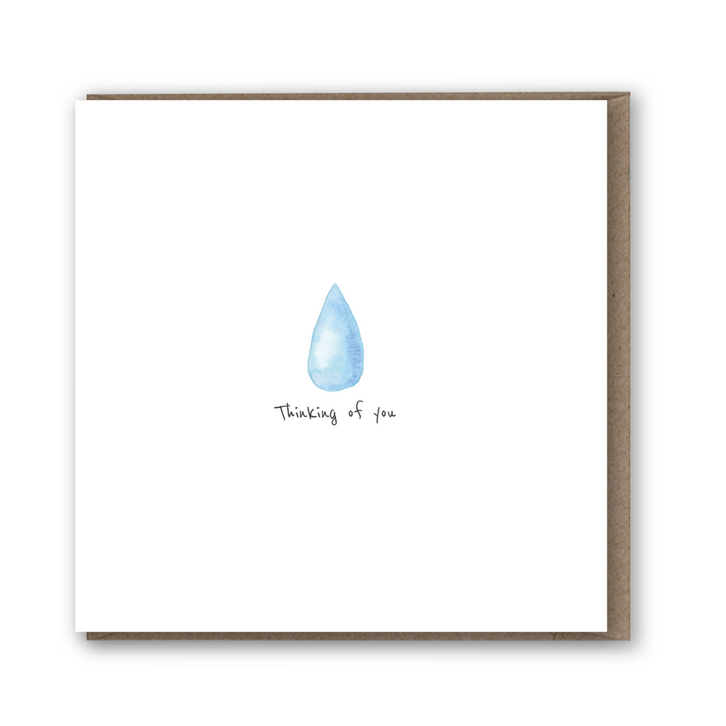 Lil Wabbit Tear Drop Thinking of You Card