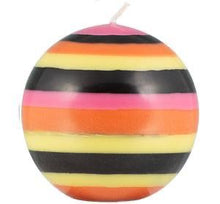 Load image into Gallery viewer, Small Striped Ball Candle
