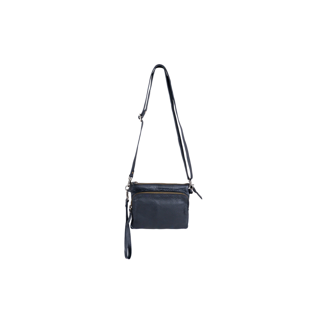 Black Colour 2 in 1 Soft Leather Bag