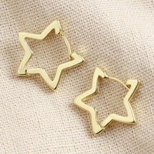 Load image into Gallery viewer, Lisa Angel Star Hoop Earrings - Gold &amp; Silver
