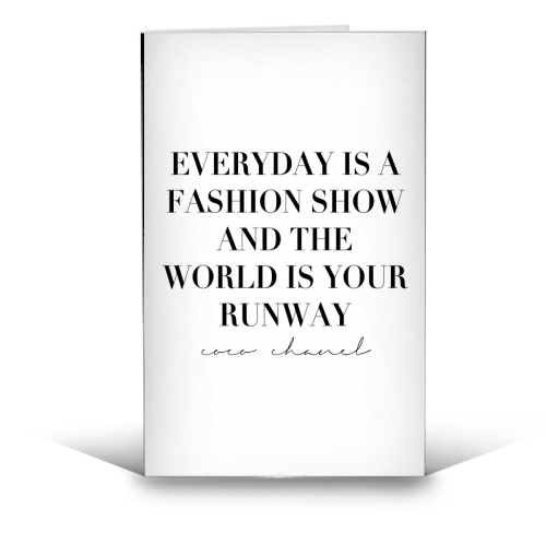 Everyday is a Fashion Show - Greeting Card