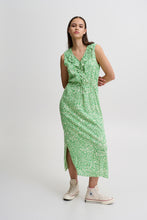 Load image into Gallery viewer, ICHI Frill Neck Long Dress - 2 Colours
