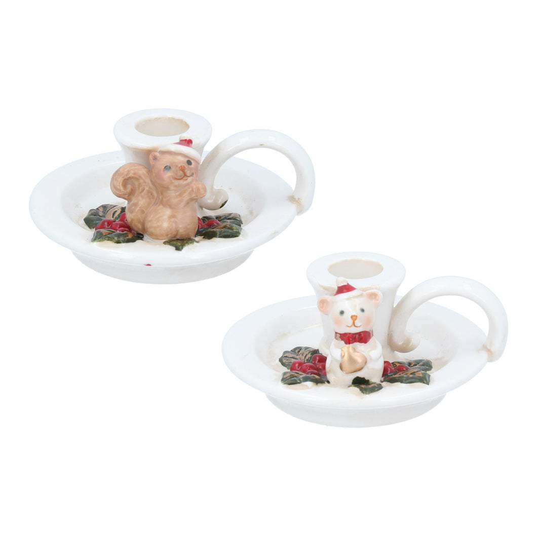 Ceramic Christmas Candle Holder