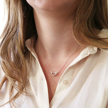 Load image into Gallery viewer, Lisa Angel Heart Shaped Hands Necklace - Silver
