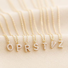 Load image into Gallery viewer, Lisa Angel Gold Pearl Initial Necklace
