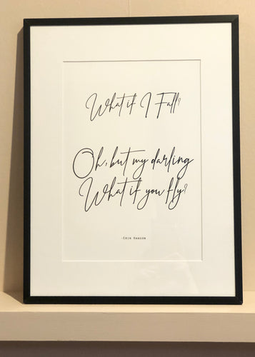 What If I Fall - Framed Print (Large)