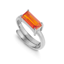 Load image into Gallery viewer, SVP Siren Nirvana Large Orange Quartz Adjustable Ring
