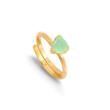 Load image into Gallery viewer, SVP Audie Light Green Chalcedony Adjustable Ring
