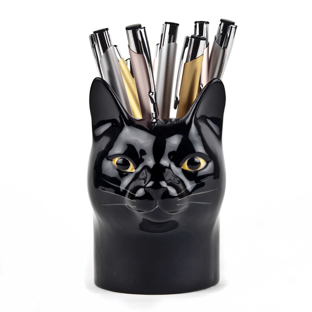 Quail Lucky Cat Pencil Pot