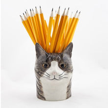 Load image into Gallery viewer, Quail Cat Pencil Pot - Millie
