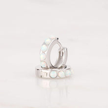Load image into Gallery viewer, Opal Huggie Hoop Earring
