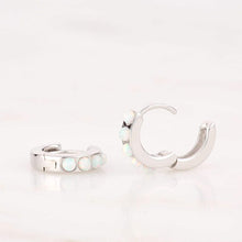 Load image into Gallery viewer, Opal Huggie Hoop Earring
