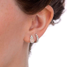 Load image into Gallery viewer, Opal Huggie Hoop Earring
