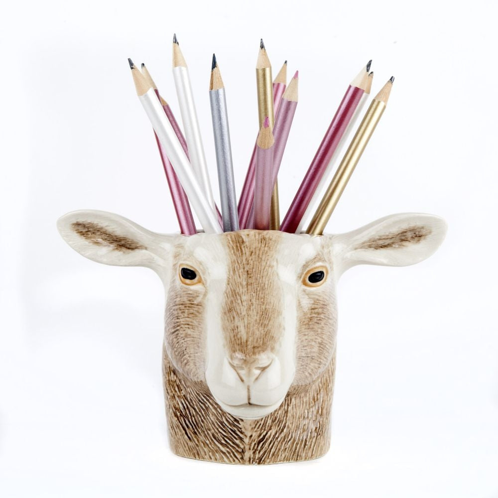 Quail Goat Pencil Pot