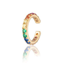 Load image into Gallery viewer, Rainbow Sparkling Ear Cuff - Silver or Gold
