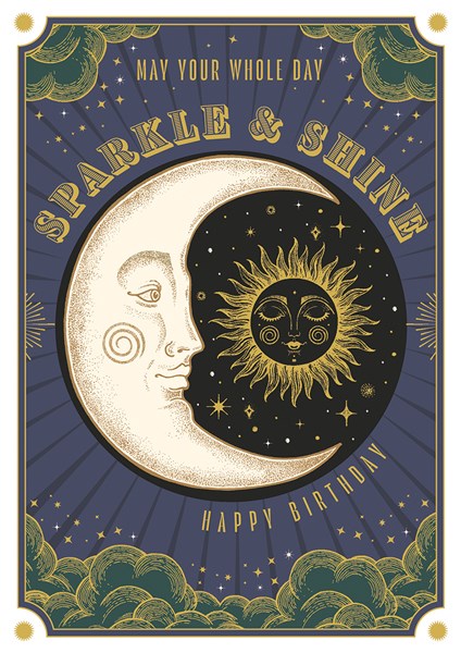 Soulmates Birthday Sparkle & Shine - Greeting Card