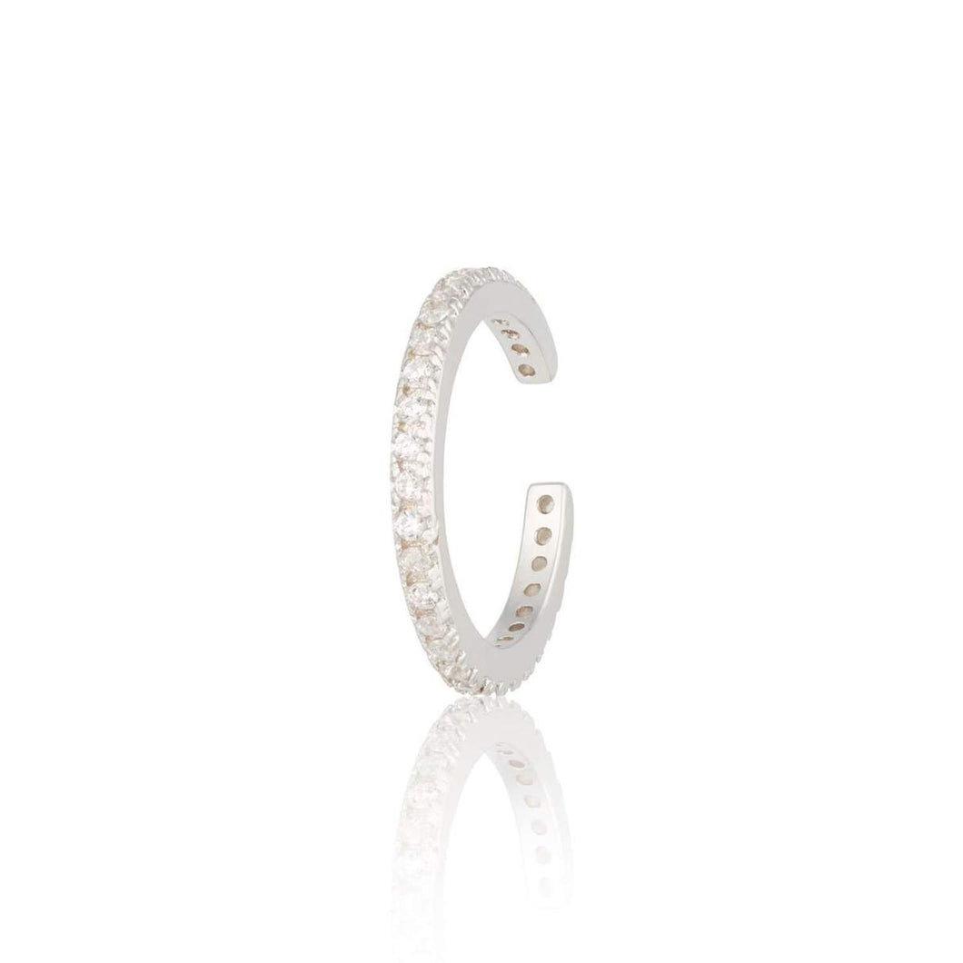 Slim Sparkling Ear Cuff - Silver or Gold