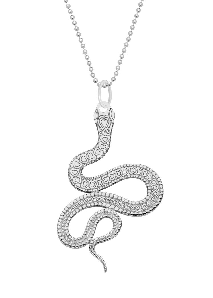 Sterling sliver snake necklace 