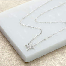 Load image into Gallery viewer, Starburst Necklace Gold or Silver 
