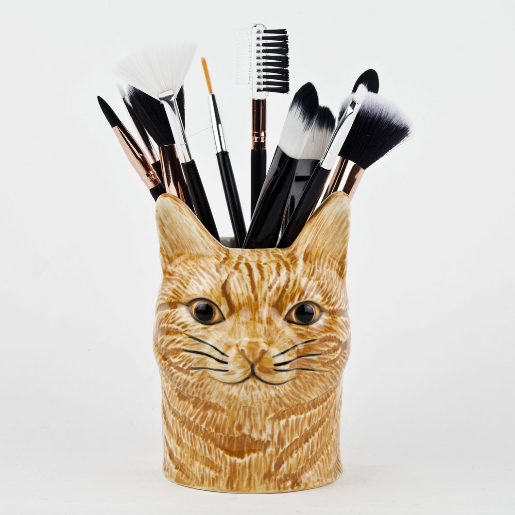 Quail Cat Pencil Pot - Vincent
