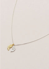 Load image into Gallery viewer, Silver and Gold plated wing necklace 
