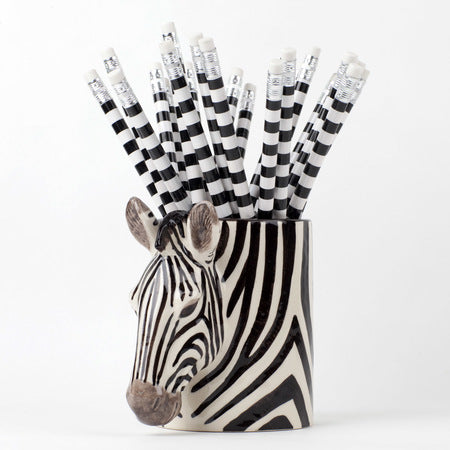 Quail Zebra Pencil Pot